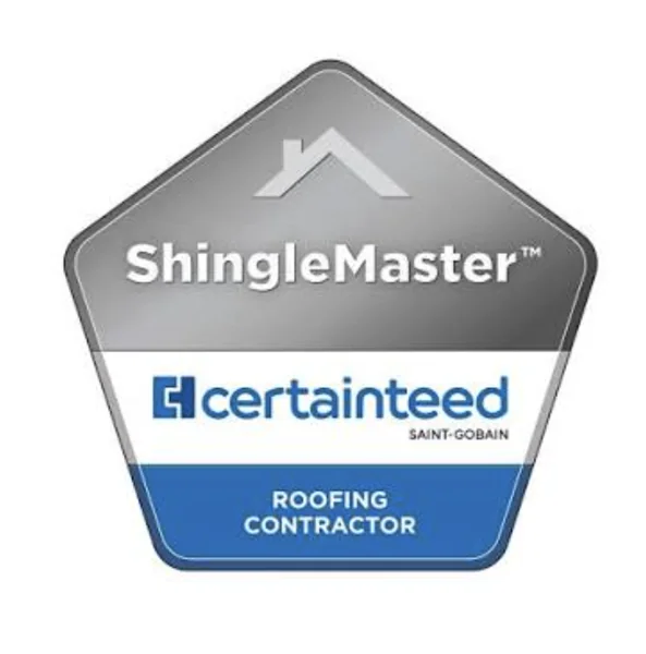 CertainTeed ShingleMaster certification badge held by S&S Roofing
