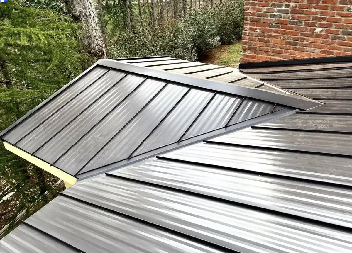 New residential standing seam metal roof installed by S&S Roofing near Cajah's Mountain, NC
